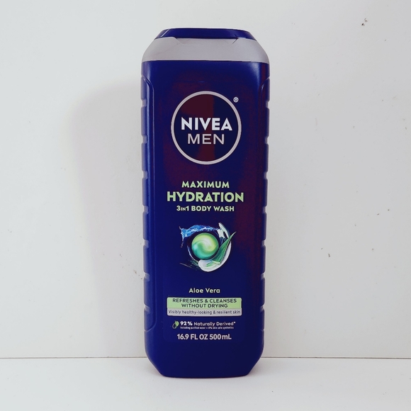 ⭐4/$15 NIVEA MEN Maximum Hydration 3 in 1 Body Wash - Picture 1 of 11